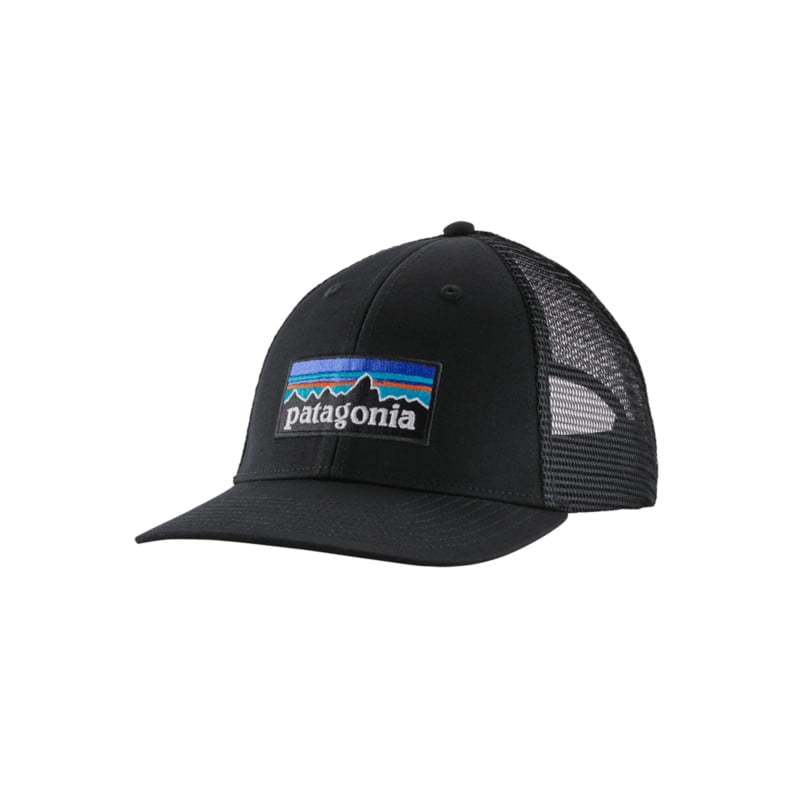 Patagonia P-6 Logo LoPro Trucker Hat - Black
