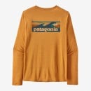 Patagonia L/S Cap Cool Daily Graphic Shirt Waters - Boardshort Logo: Pufferfish Gold X-Dye