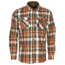 Pinewood Lappland Rough Flannel Shirt - Green/Orange