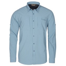 Pinewood InsectSafe Shirt - Fog Blue/Offwhite