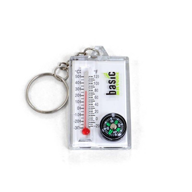 Basic Nature Zipper Compas-Thermometer