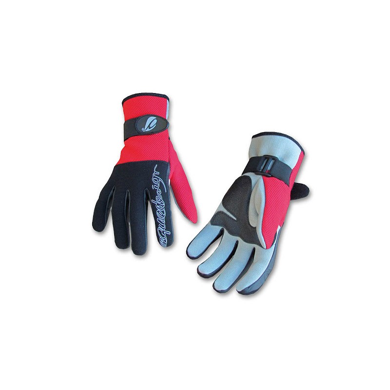 Aquadesign Redstuff Gloves - Black/Red