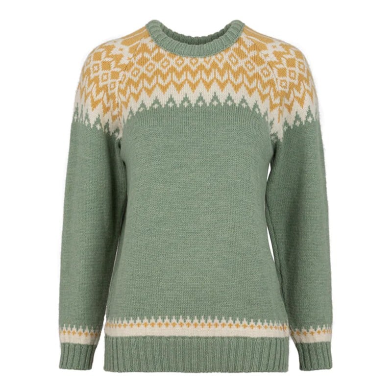 Fuza Wool Helga Sweater Round Neck - Dusty