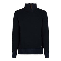 Fuza Wool Dai 1/2 Zip Sweater - Midnight Blue