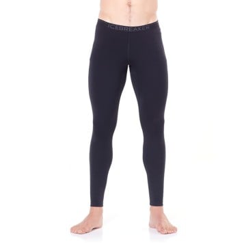 Icebreaker 200 Oasis Leggings - Black/Monsoon