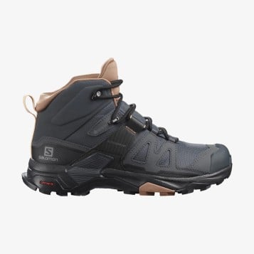 Salomon X Ultra 4 Mid Wide GTX - Ebony/Mocha Mousse/Almond Cream