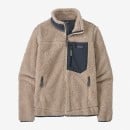 Patagonia Classic Retro-X Jacket - Natural w/Smolder Blue