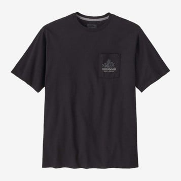 Patagonia Chouinard Crest Pocket Responsibili-Tee - Ink Black