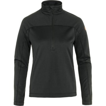 Fjällräven Abisko Lite Fleece Half Zip W - Black