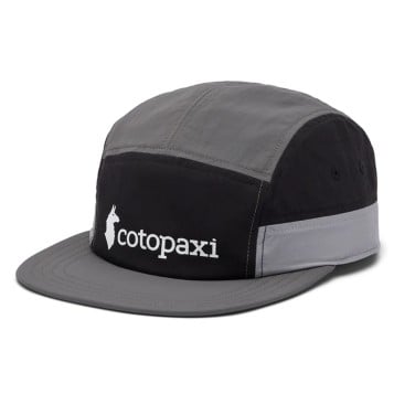 Cotopaxi Tech 5-Panel Hat - Black/Cinder