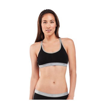 Icebreaker Sprite Racerback Bra - Black