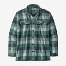 Patagonia L/S Organic Cotton MW Fjord Flannel - Guides Nouveau Green