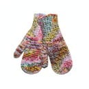 Fuza Wool Jap Mittens - Multi Unica