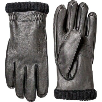 Hestra Deerskin Primaloft Rib - Black