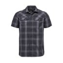 Black Diamond SS Benchmark Shirt - Black-Anthracite-Carbon Plaid