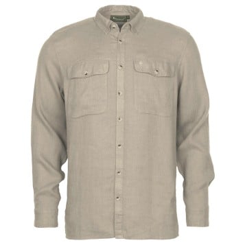 Pinewood Värnamo InsectSafe Linen L/S Shirt - Linen Beige