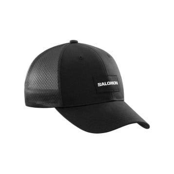 Salomon Trucker Curved Cap - Deep Black/Deep Black