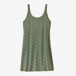 Patagonia Maipo Dress - Floral Fun: Conifer Green