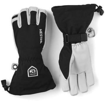 Hestra Army Leather Heli Ski 5-finger - Sort