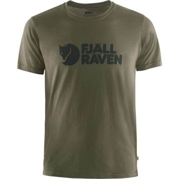 Fjällräven Logo T-shirt - Dark Olive