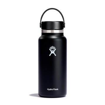 Hydroflask 32 oz Wide Mouth Flex - Black