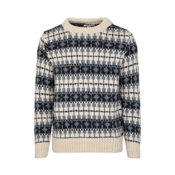 Fuza Wool Skaane Sweater - Denim