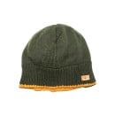 Fuza Wool Rib Beanie Reversible - Olive