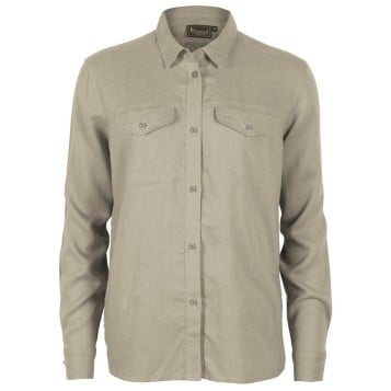 Pinewood Värnamo InsectSafe Linen L/S Shirt - Linen Beige