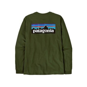 Patagonia L/S P-6 Logo Responsibili-Tee - Torrey Pine Green