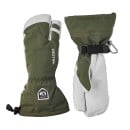 Hestra Army leather Heli Ski 3-finger - Olive