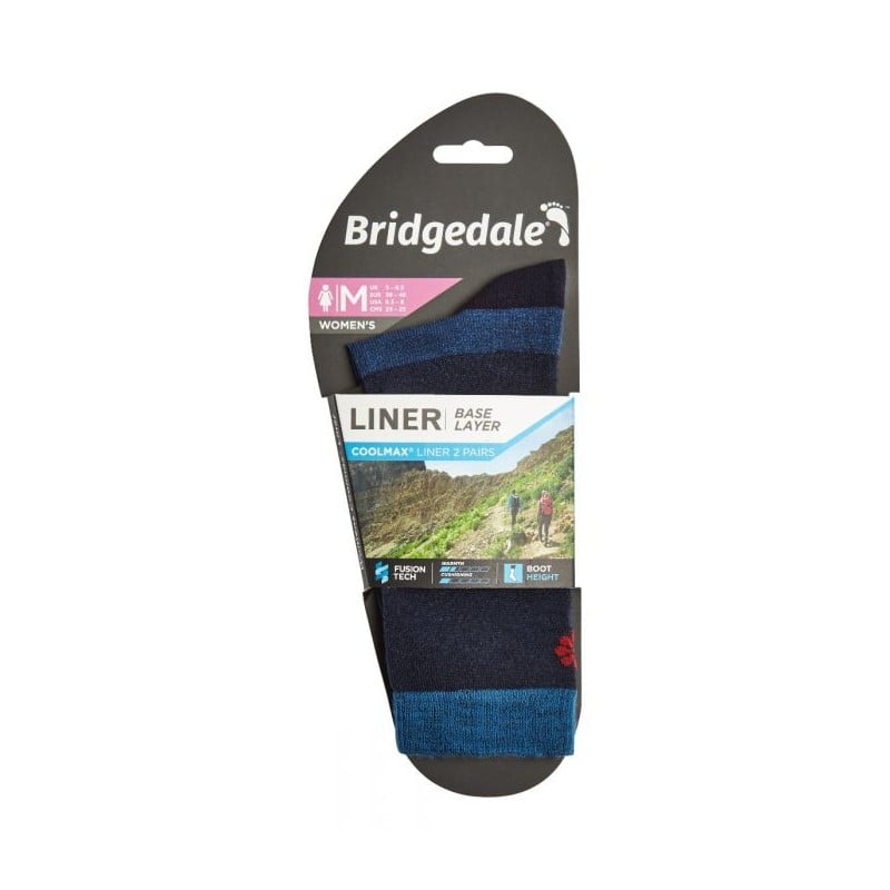 Bridgedale Liner Base Layer Coolmax Liner 2 Pairs