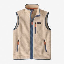 Patagonia Retro Pile Vest - Dark Natural w/Utility Blue