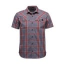 Black Diamond SS Benchmark Shirt - Anthracite-Red Oxi-Alloy Plaid