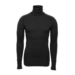 Brynje Arctic Zip Polo Shirt W/Thumbfingergrip - Black