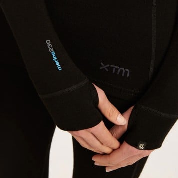 XTM Merino Thermal L/S Zip Neck Crew