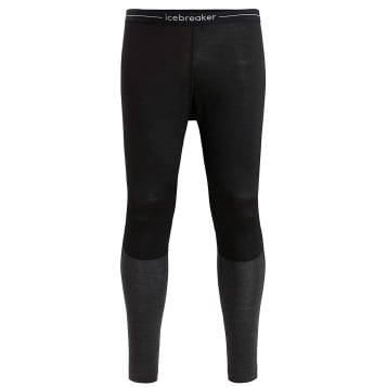 Icebreaker 125 ZoneKnit Thermal Leggings - Black/Jet Heather