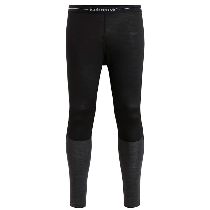 Icebreaker 125 ZoneKnit Thermal Leggings - Black/Jet Heather