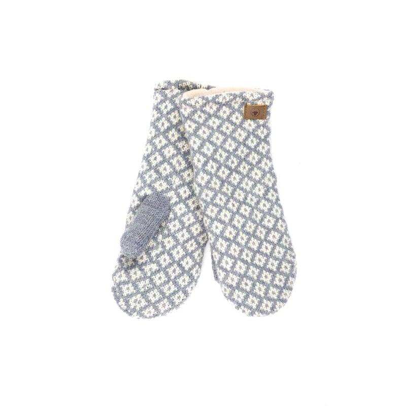 Fuza Wool Iris Mittens - Denim