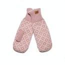 Fuza Wool Tinka Mittens - Dark Rose