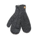 Fuza Wool Jap Mittens - Coal