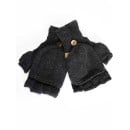 Fuza Wool Cover Mittens - Coal