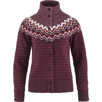 Fjällräven Övik Knit Cardigan W. - Dark Garnet (356)