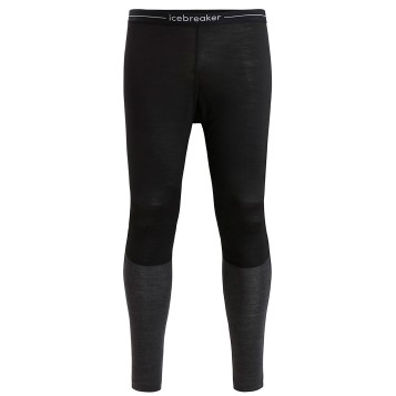 Icebreaker 125 ZoneKnit Thermal Leggings - Black/Jet Heather