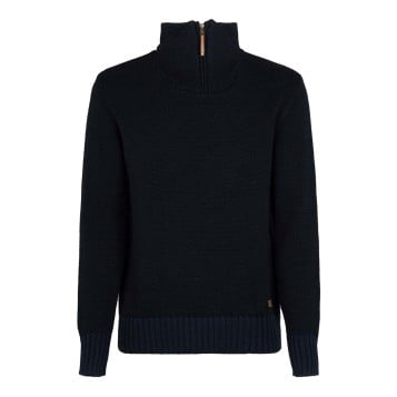 Fuza Wool Dai 1/2 Zip Sweater - Midnight Blue