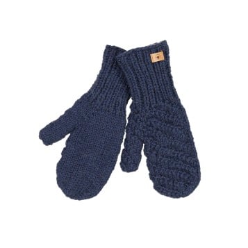 Fuza Wool Dutchess Mittens - Midnight Blue