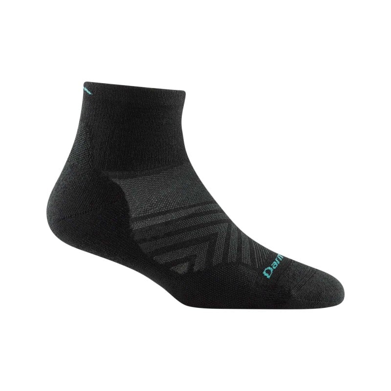 Darn Tough Run 1/4 Ultra-Lightweight with cushion - Black