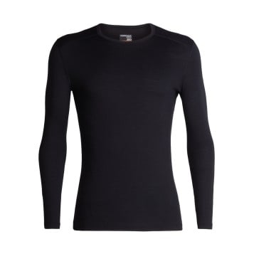 Icebreaker 200 Oasis LS Crewe - Black