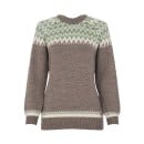 Fuza Wool Helga Sweater Round Neck - Brown