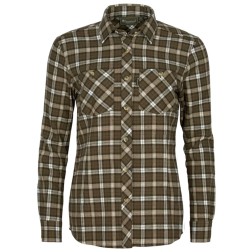 Pinewood Felicia Flannel - Dark Green/Offwhite