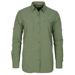 Pinewood InsectSafe Shirt - Pine Green/Offwhite